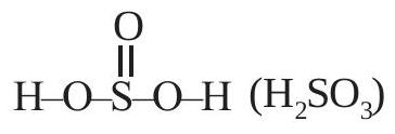 Structure H₂SO₃