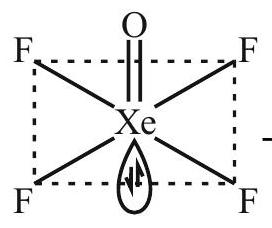 Structure XeOF4 structure