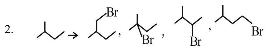 Structure Isopentane and derivatives