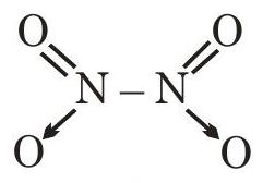 Structure N₂O₄ structure