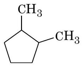 Structure 1,2-dimethylcyclopentane