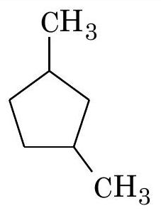 Structure 1,3-dimethylcyclopentane