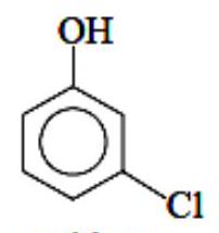 Structure m-chlorophenol