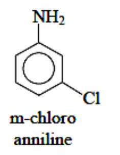 Structure m-chloroaniline