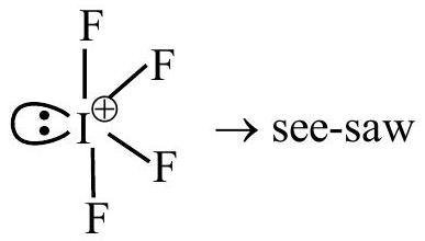 Structure IF4+ structure