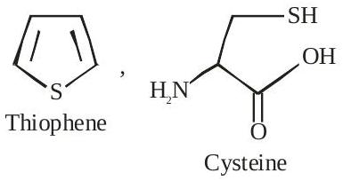 Structure Structure of Thiophene