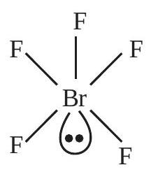 Structure BrF5 structure